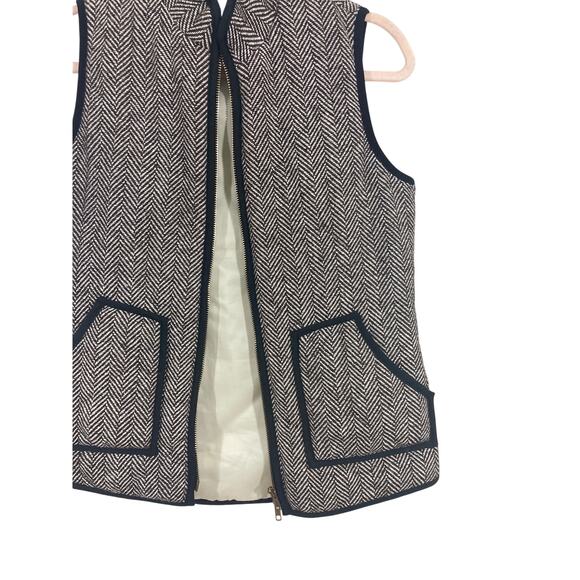 Hemline Mom Sleeveless Medium Women's Gorpcore Puffer Almond Mom Preppy Vest - Picture 2 of 6